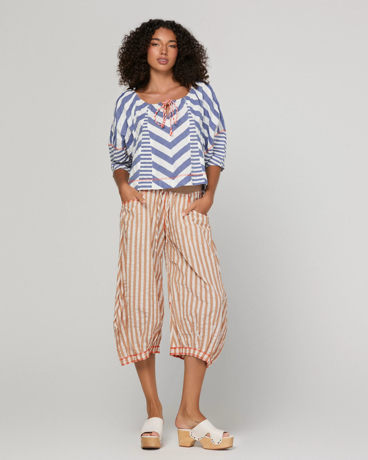 Guru Pant Sandy Stripe Bottoms Boom Shankar
