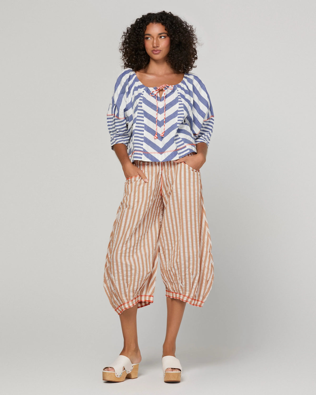 Guru Pant Sandy Stripe Bottoms Boom Shankar