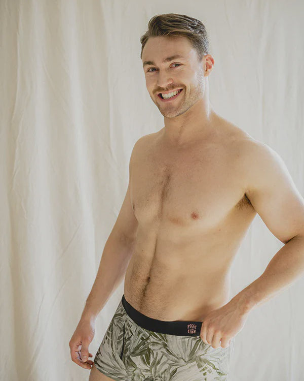Bamboo Underwear - Fan Palm Sage Mens Peggy and Finn