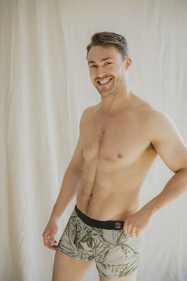 Bamboo Underwear - Fan Palm Sage Mens Peggy and Finn