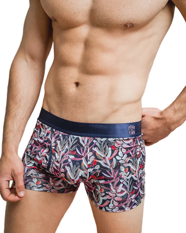 Bamboo Underwear - Protea Navy Mens Peggy and Finn S (29-31)