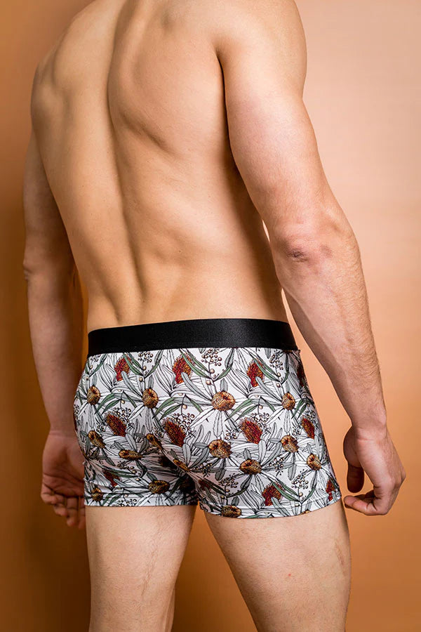 Bamboo Underwear - Banksia Grey Mens Peggy and Finn