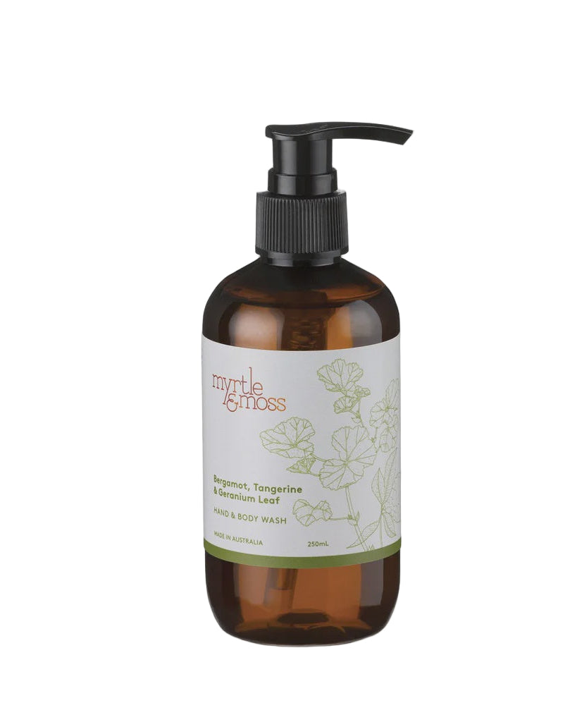 Hand & Body Wash 250mL Bergamot Body Myrtle & Moss