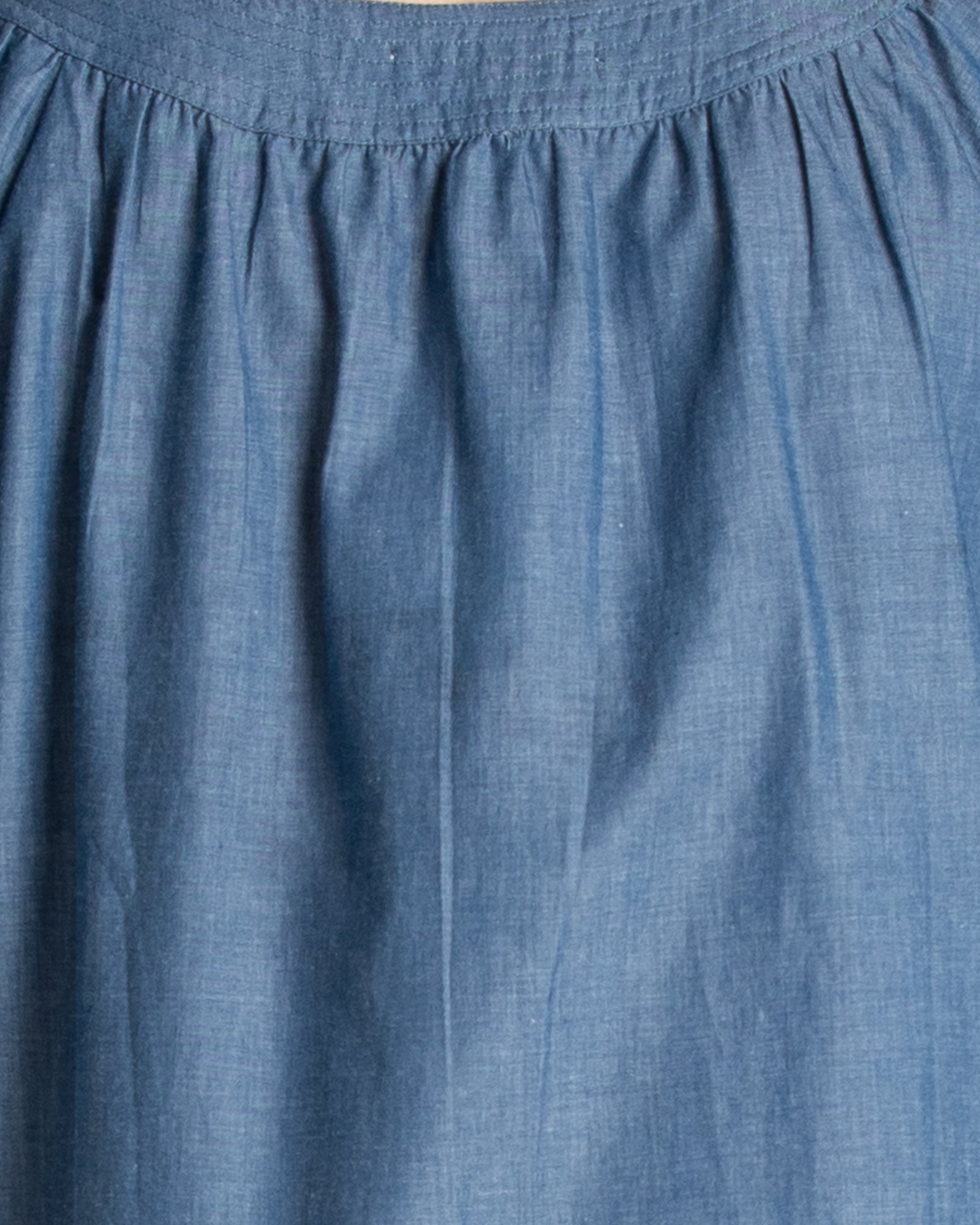 Bliss Top Basic - Blue Chambray Tops Boom Shankar