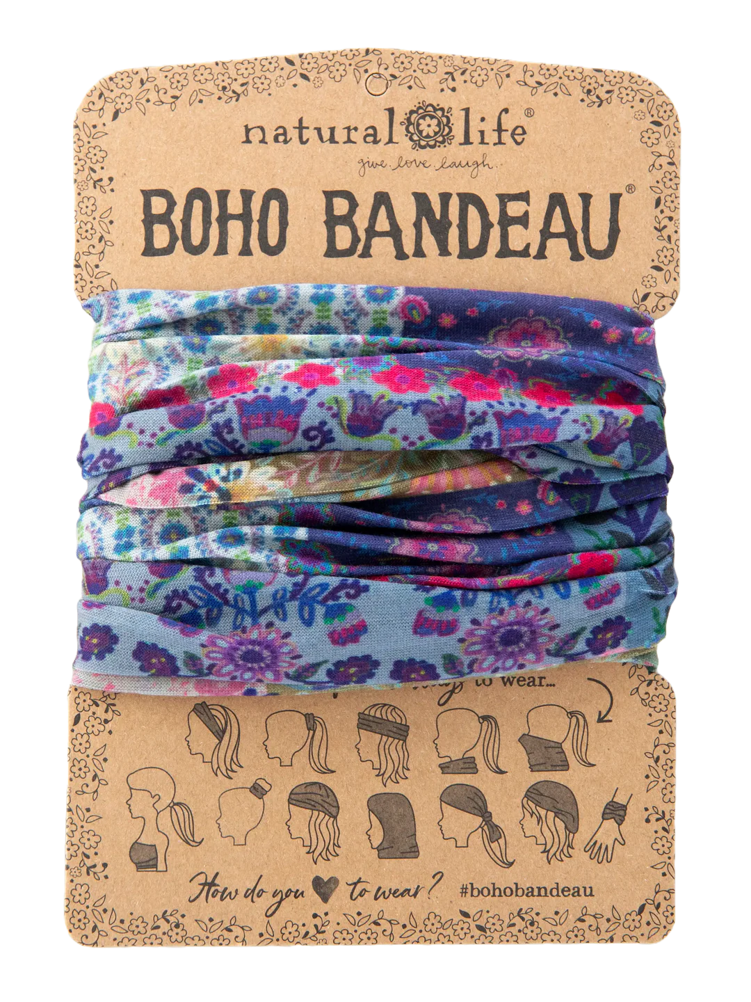 Boho Bandeau Mandala Borders Patchwork Bandeau Natural Life