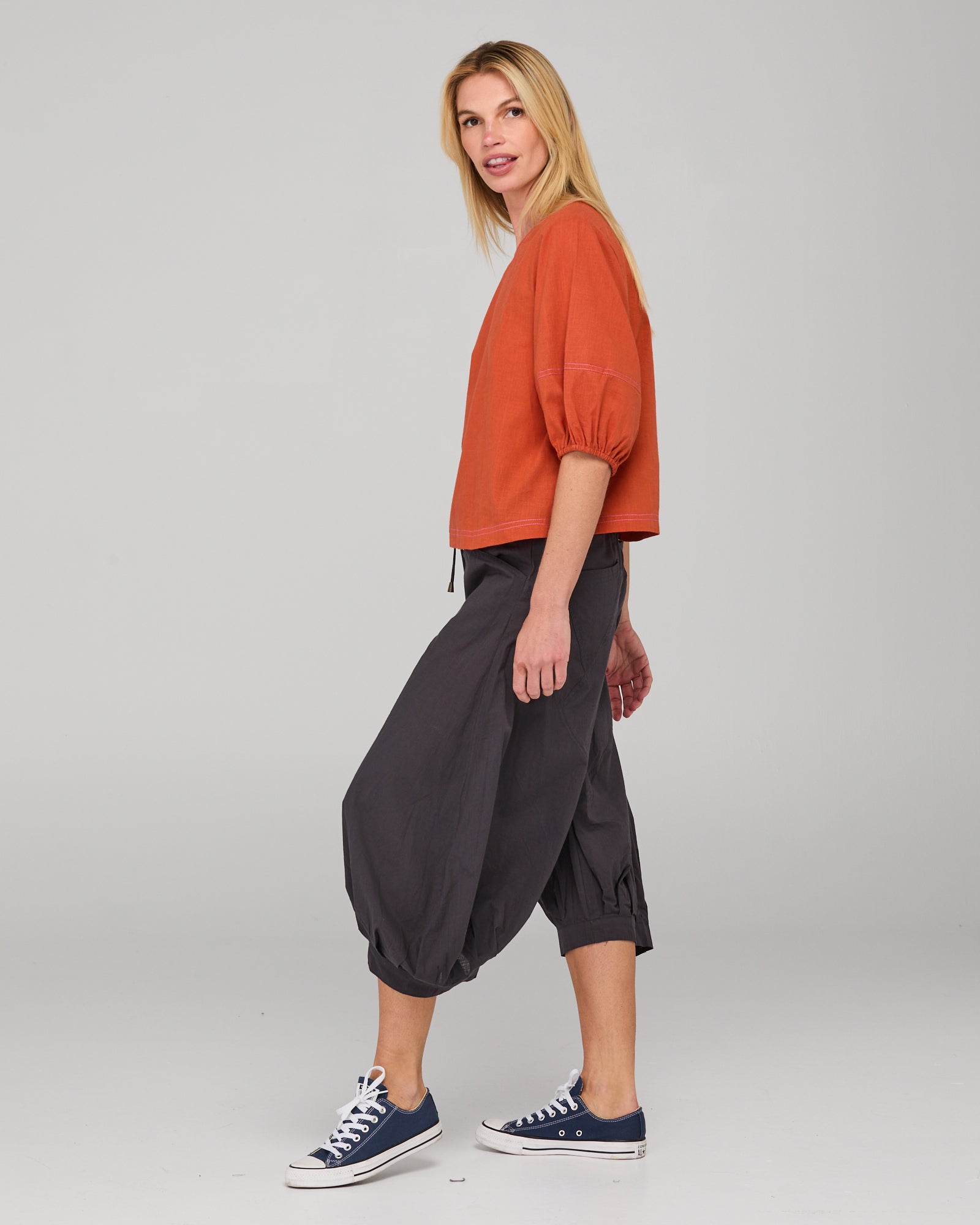 Ava Top Burnt Orange Tops Boom Shankar