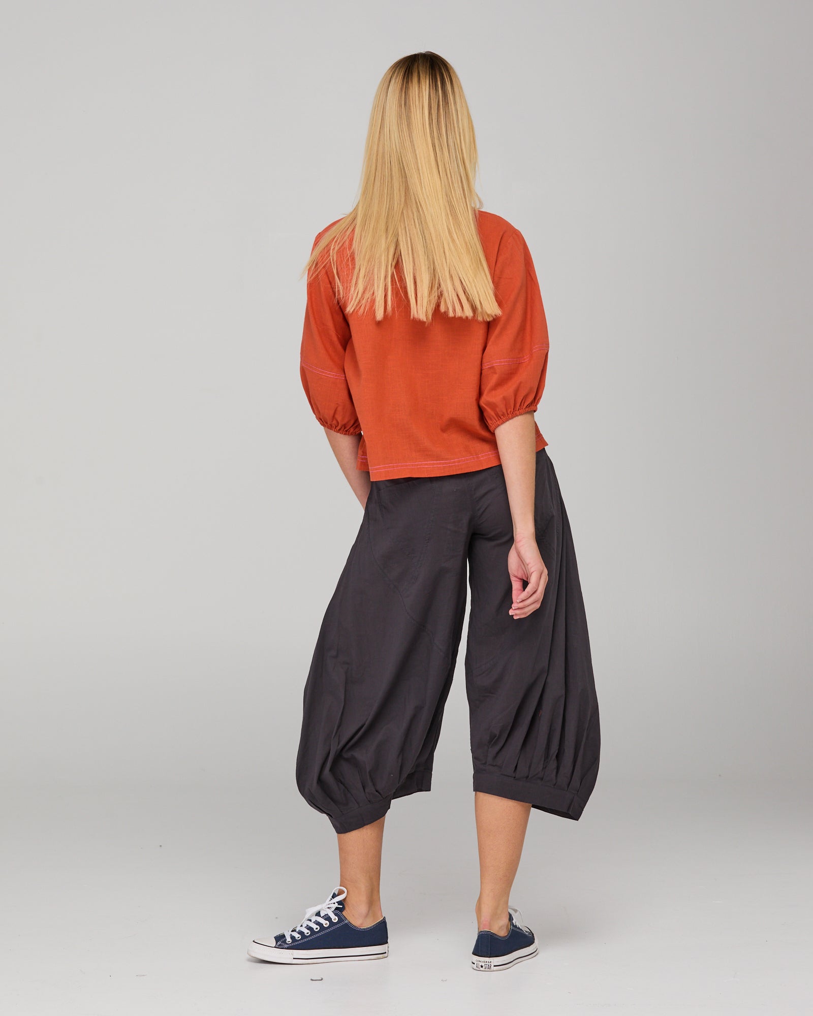 Ava Top Burnt Orange Tops Boom Shankar