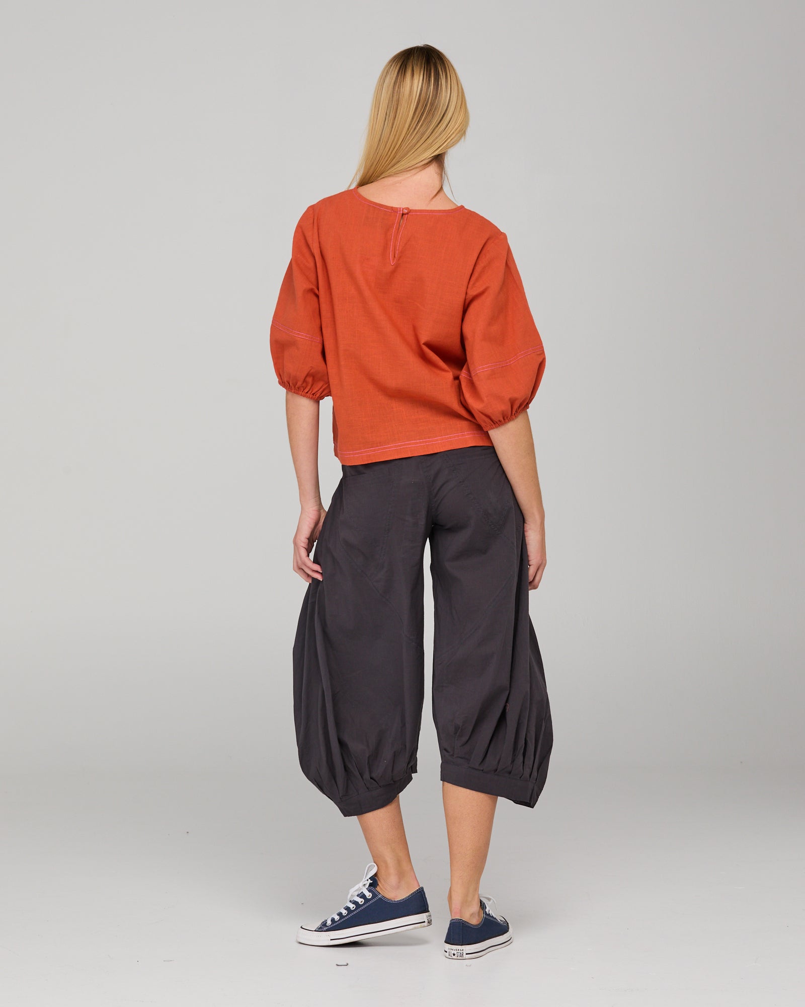 Ava Top Burnt Orange Tops Boom Shankar