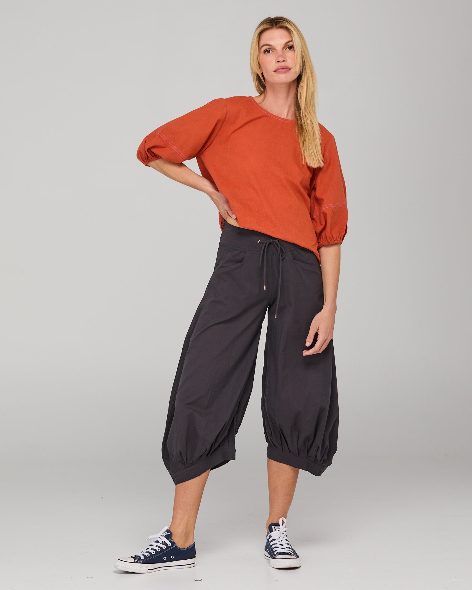 Ava Top Burnt Orange Tops Boom Shankar