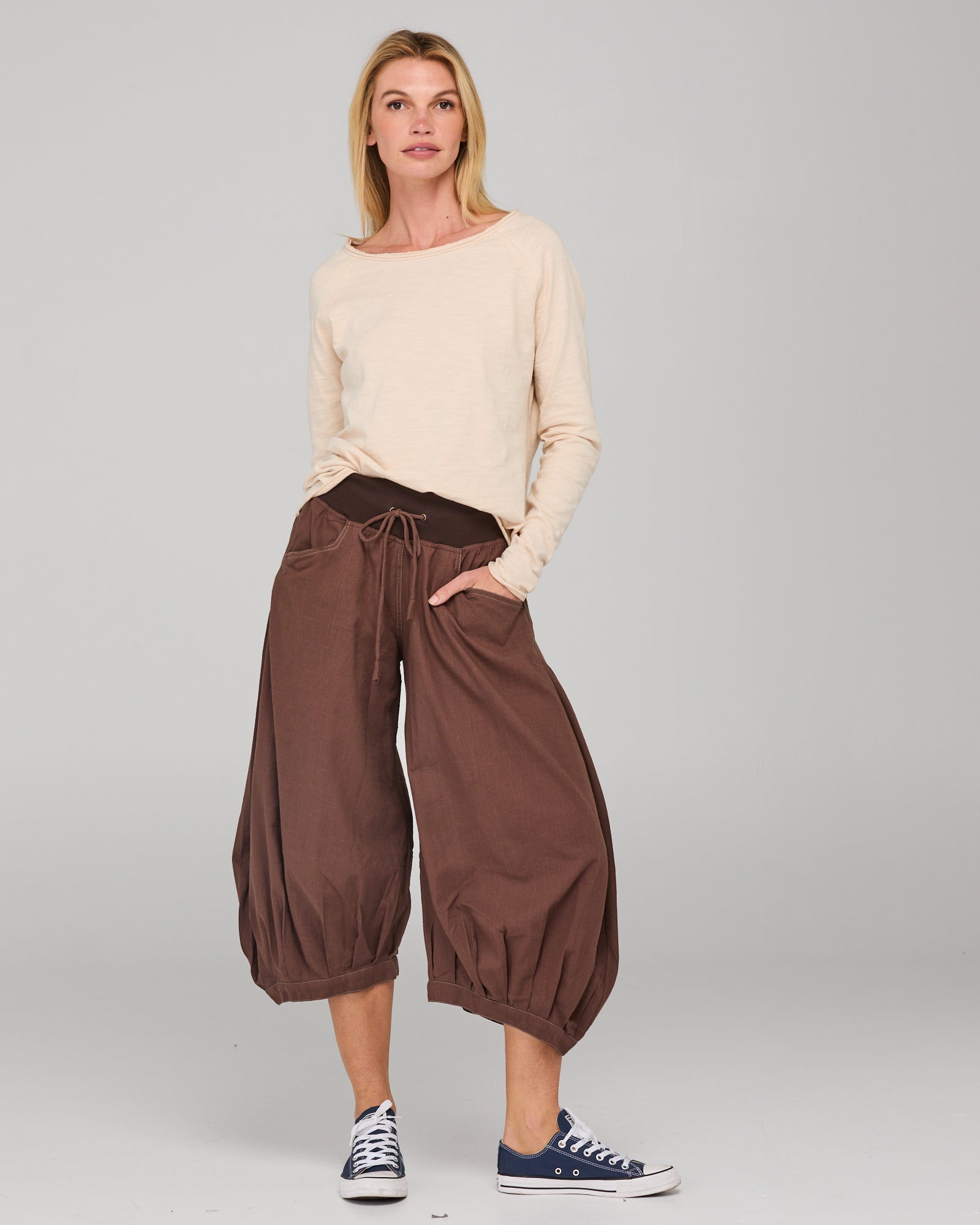 Guru Pant Dark Taupe Bottoms Boom Shankar