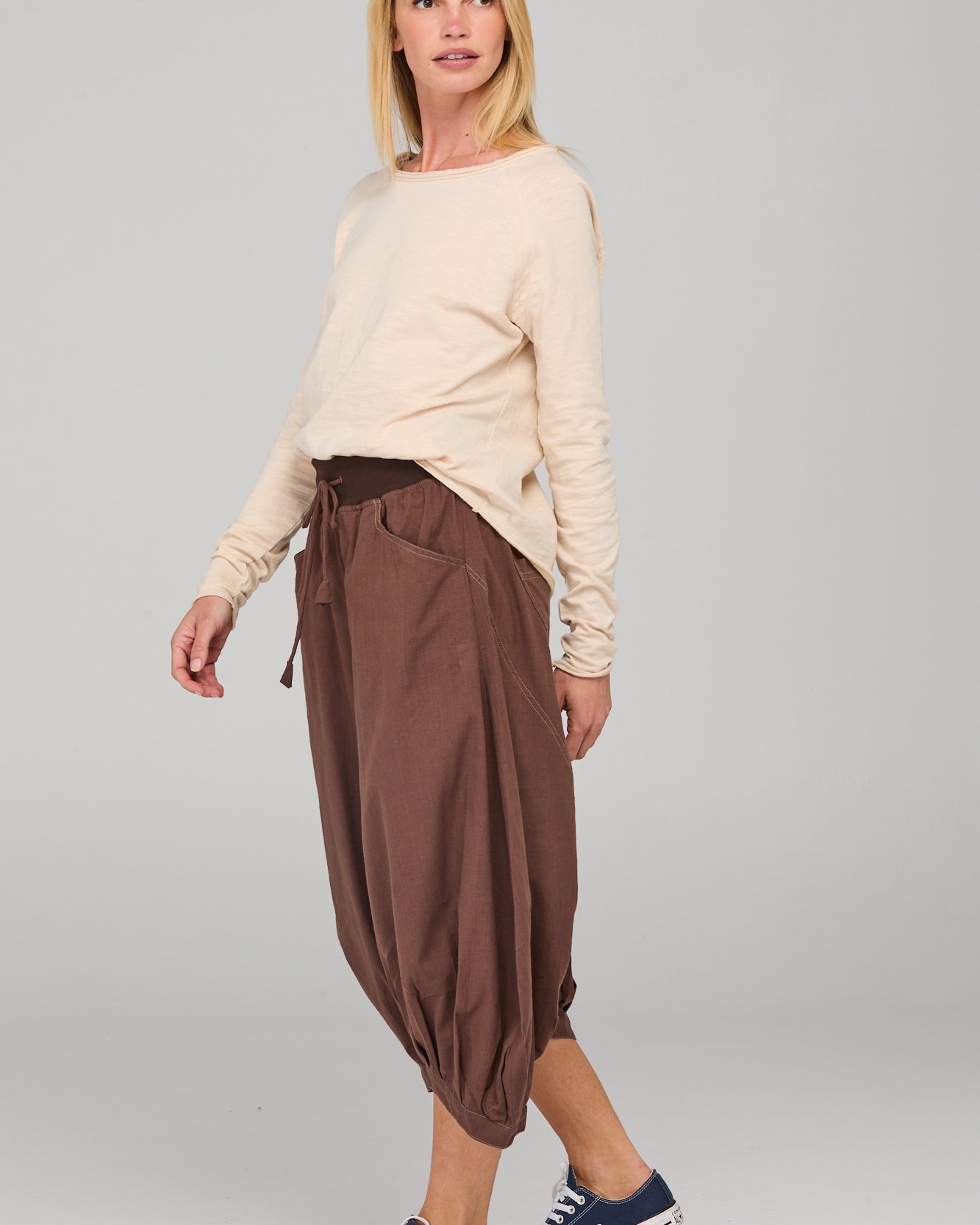Guru Pant Dark Taupe Bottoms Boom Shankar
