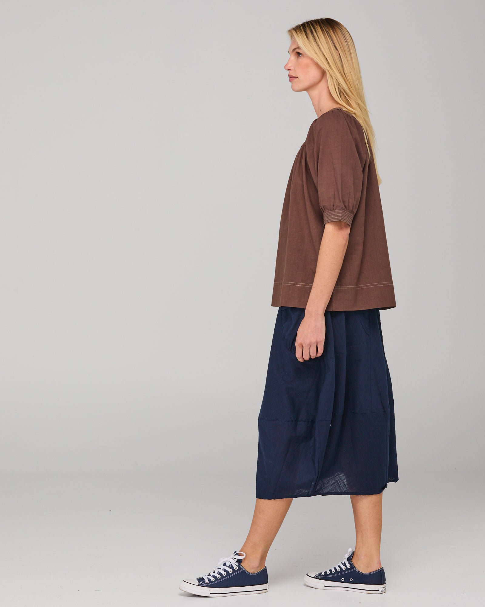 Bliss Top Dark Taupe Tops Boom Shankar