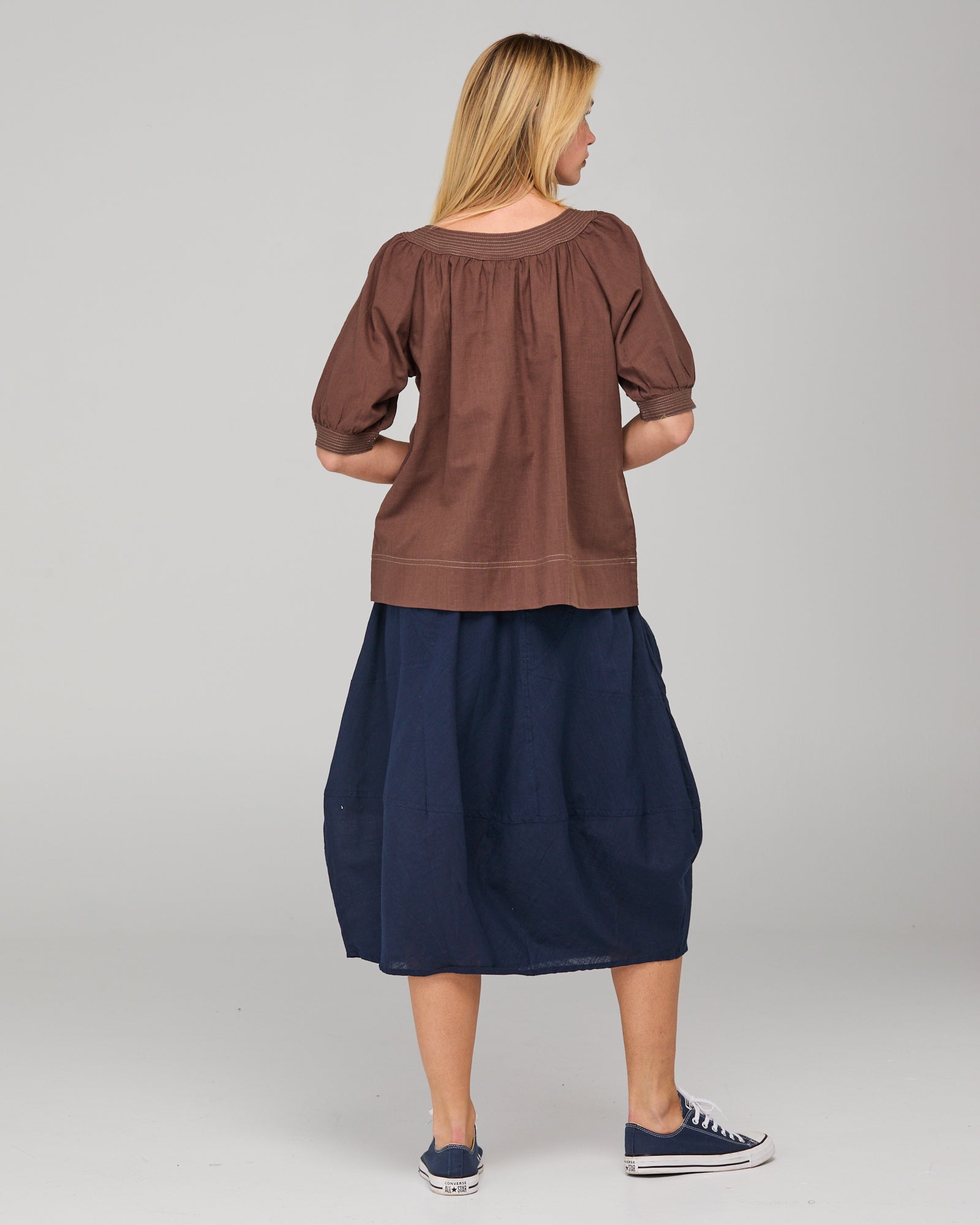 Bliss Top Dark Taupe Tops Boom Shankar