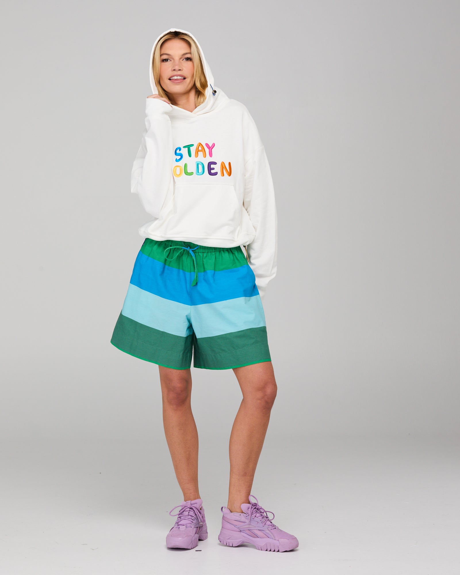 Meeko Embroidered Jumper - White Multi Tops McMurtrie Illustrations
