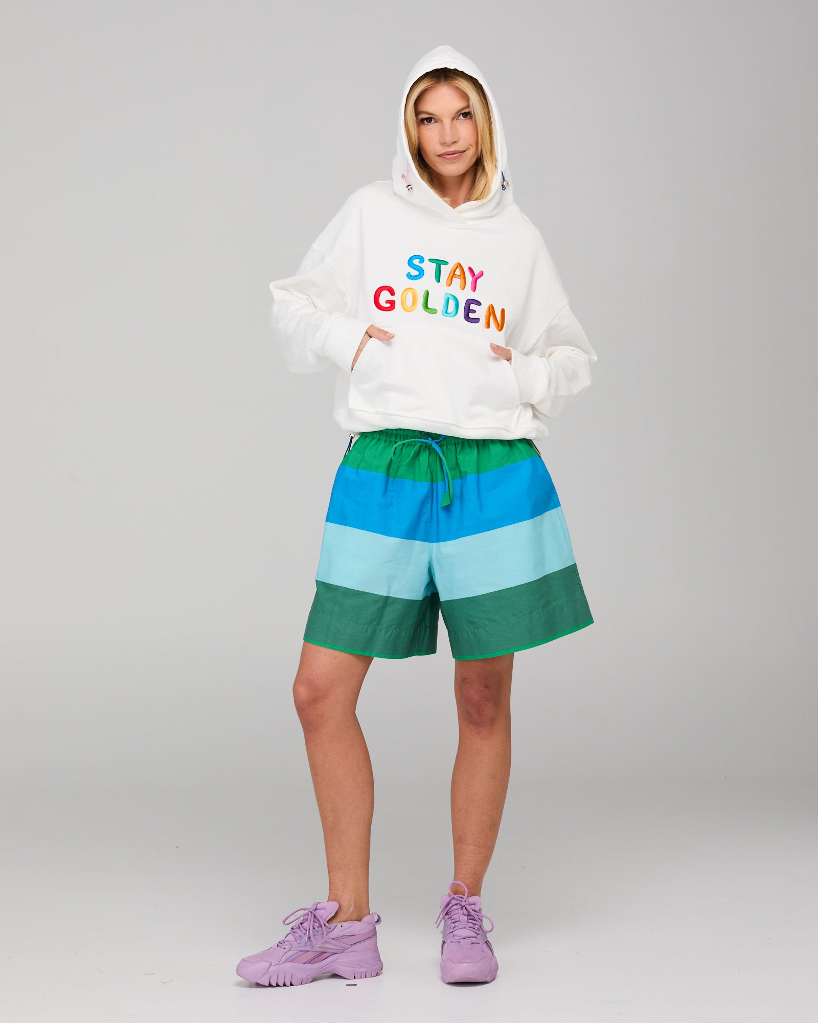 Meeko Embroidered Jumper - White Multi Tops McMurtrie Illustrations