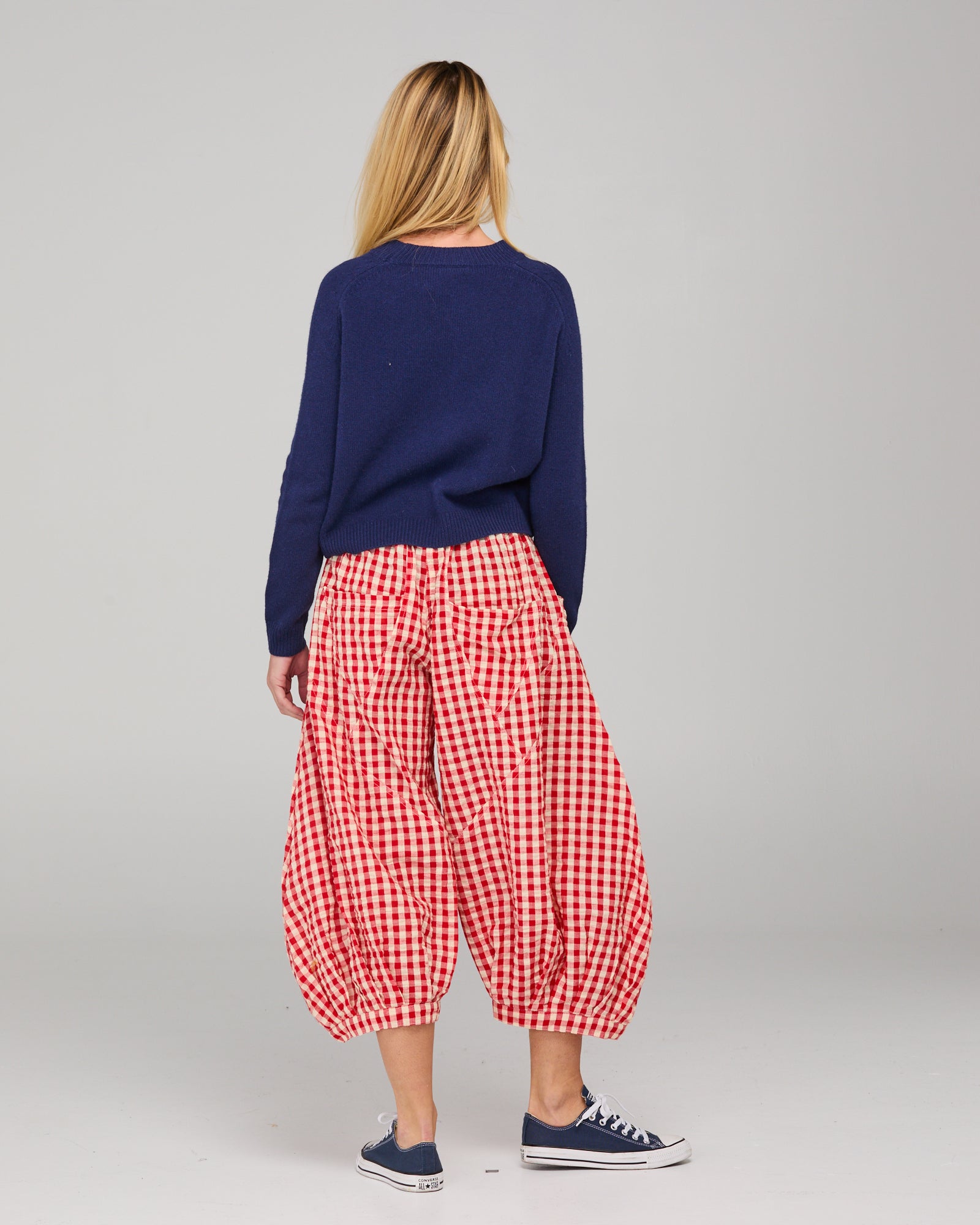 Guru Pant Red Seersucker Bottoms Boom Shankar