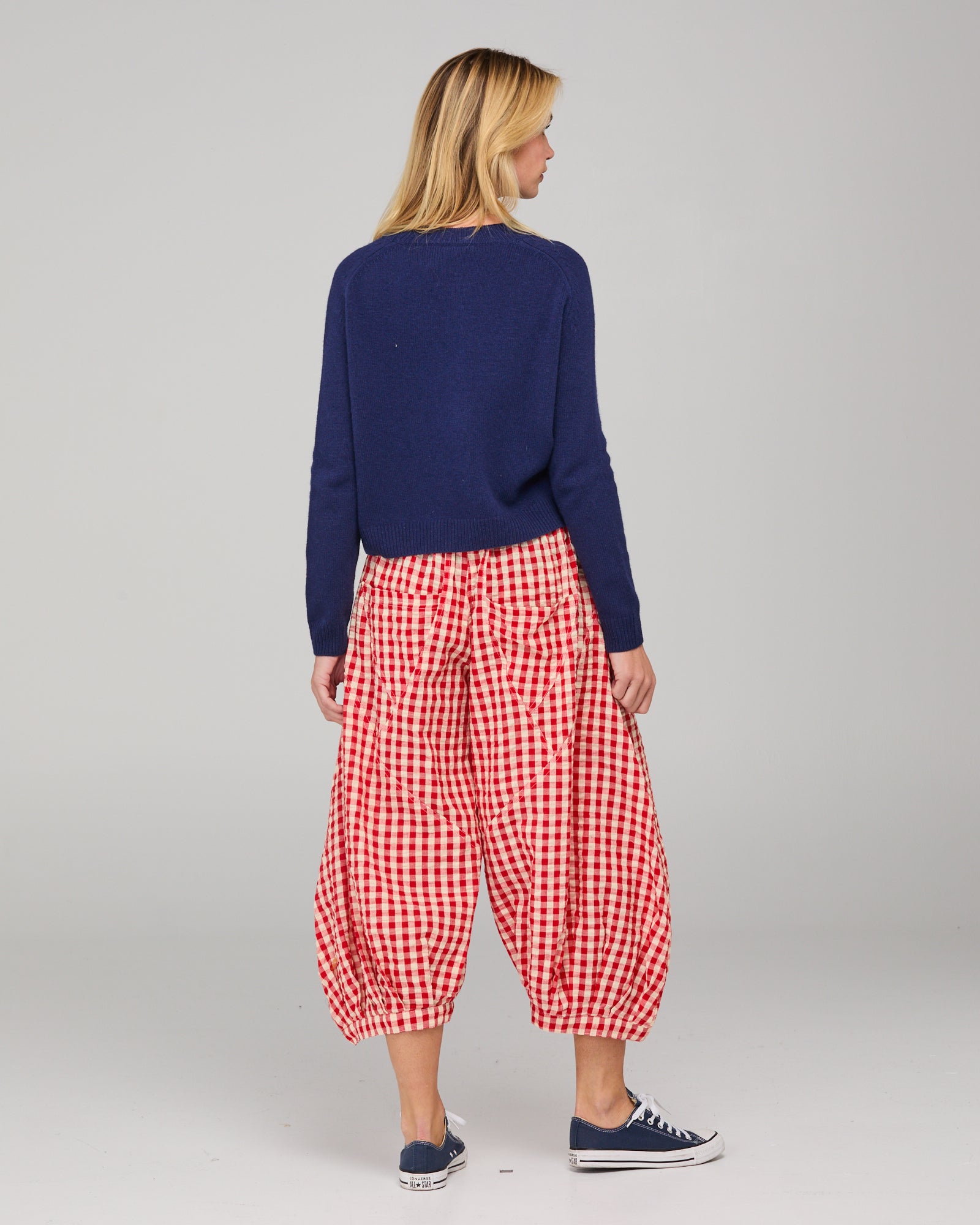 Guru Pant Red Seersucker Bottoms Boom Shankar