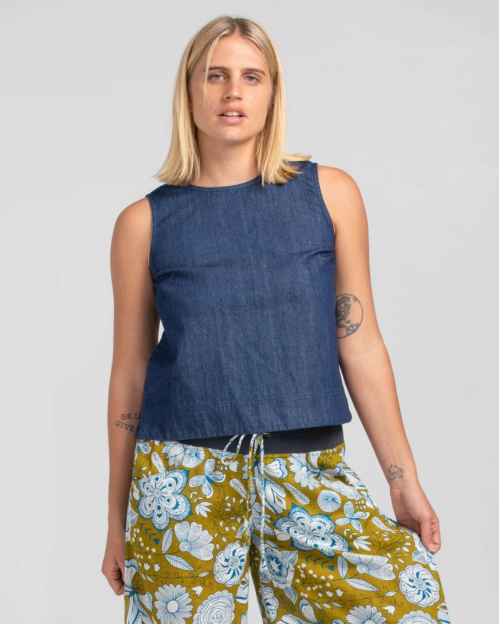 Hara Top Dark Denim Tops Boom Shankar