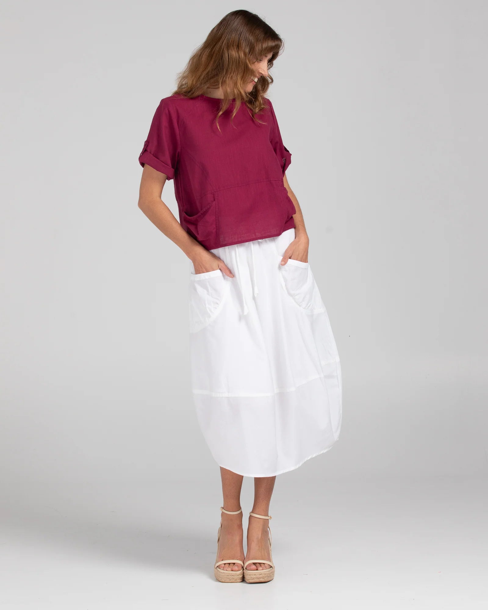 Guru Top Basic Magenta Tops Boom Shankar