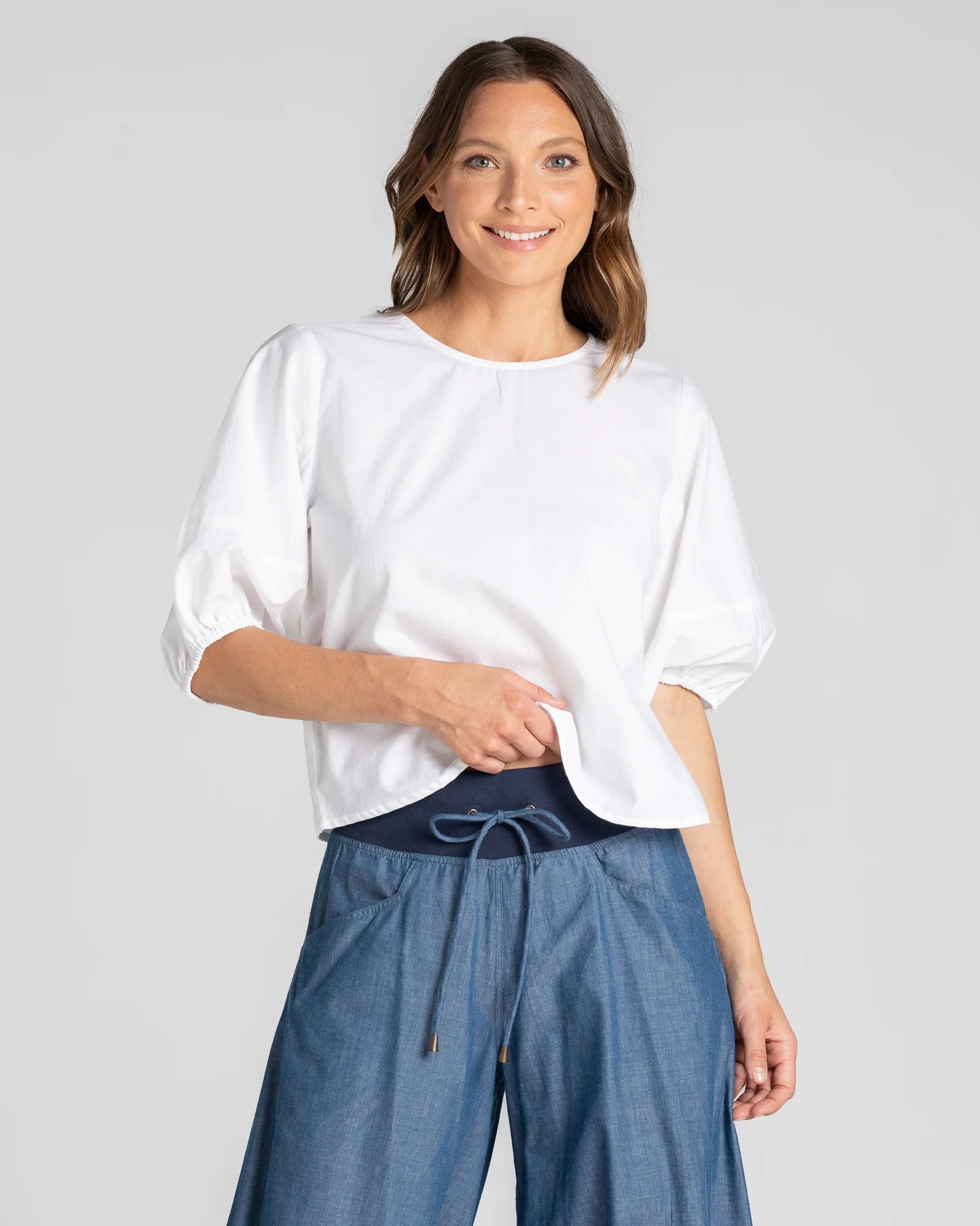 Guru Pant Basic - Blue Chambray Bottoms Boom Shankar