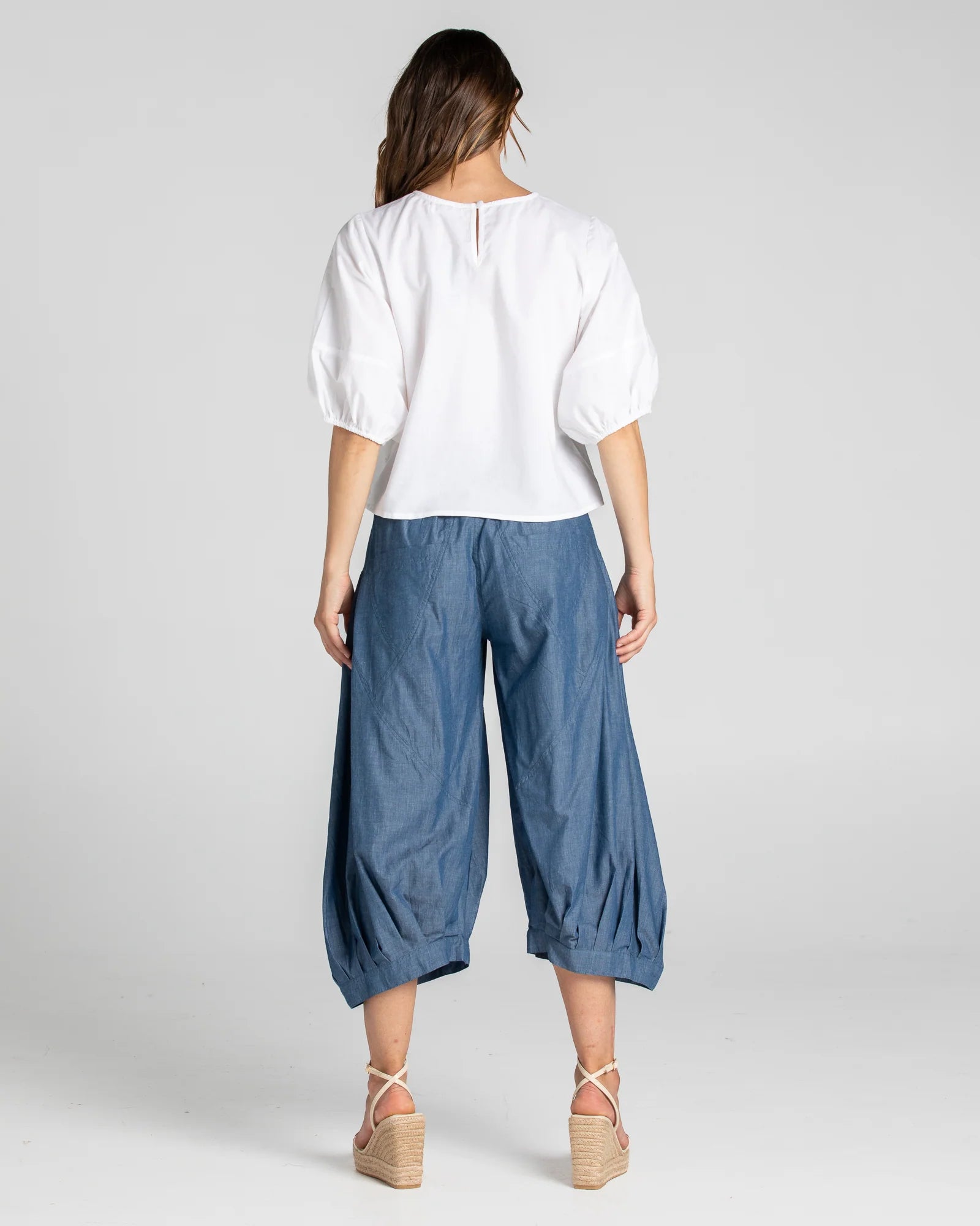 Guru Pant Basic - Blue Chambray Bottoms Boom Shankar