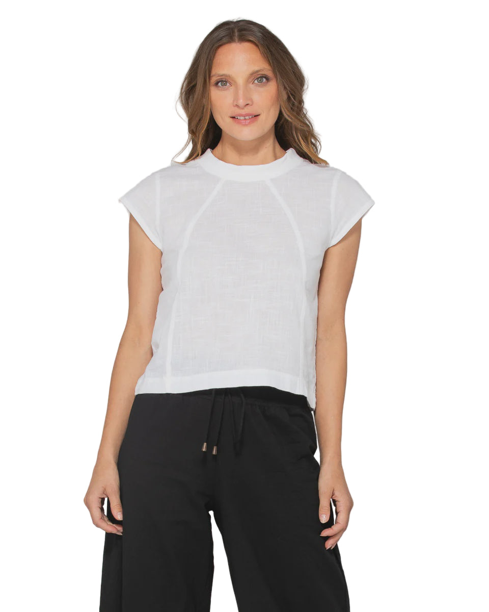 Leaf Top Basic White Tops Boom Shankar 6