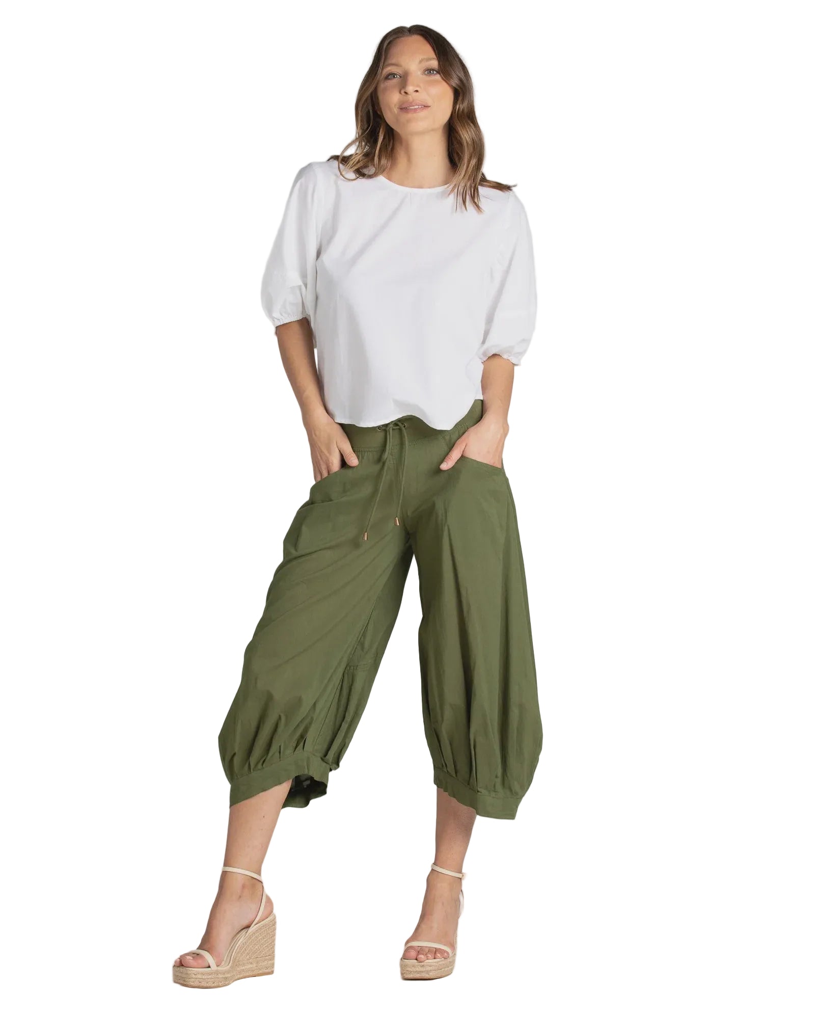 Guru Pant Basic Khaki Green Bottoms Boom Shankar 18