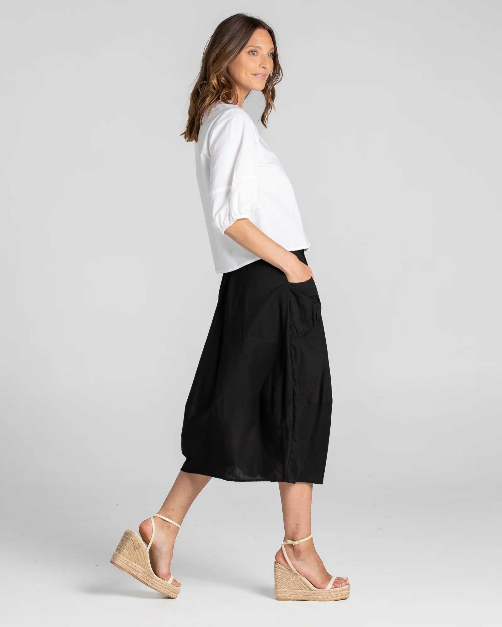 Guru Skirt Basic Black Skirts Boom Shankar