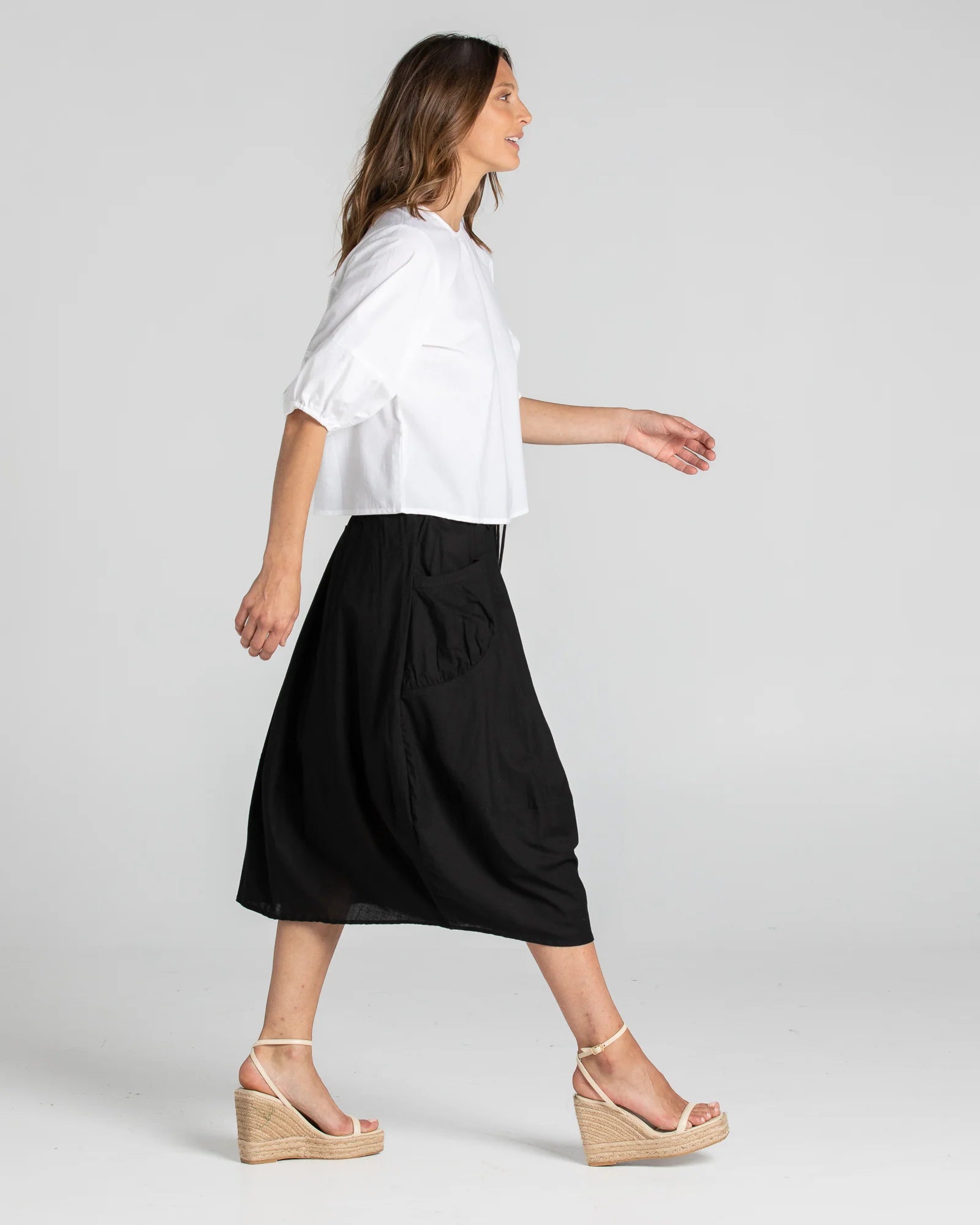 Guru Skirt Basic Black Skirts Boom Shankar