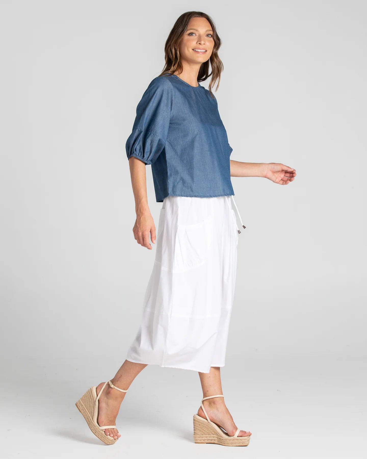 Guru Skirt Basic White Skirts Boom Shankar