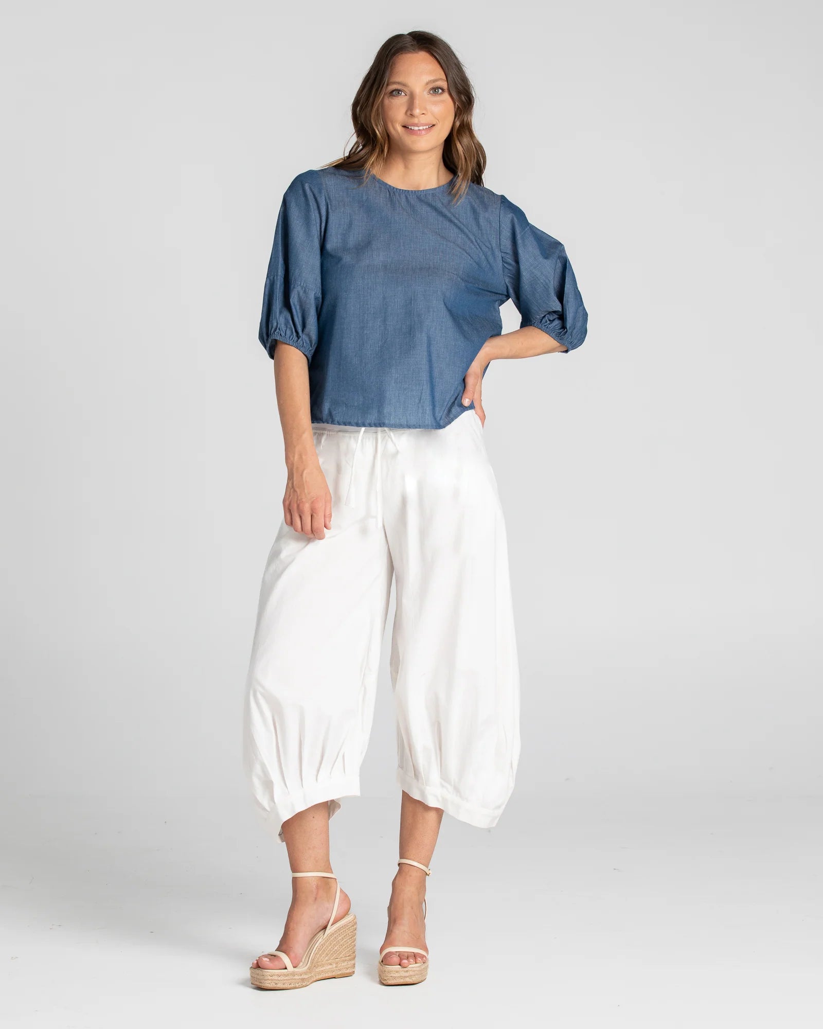 Guru Pant White Bottoms Boom Shankar