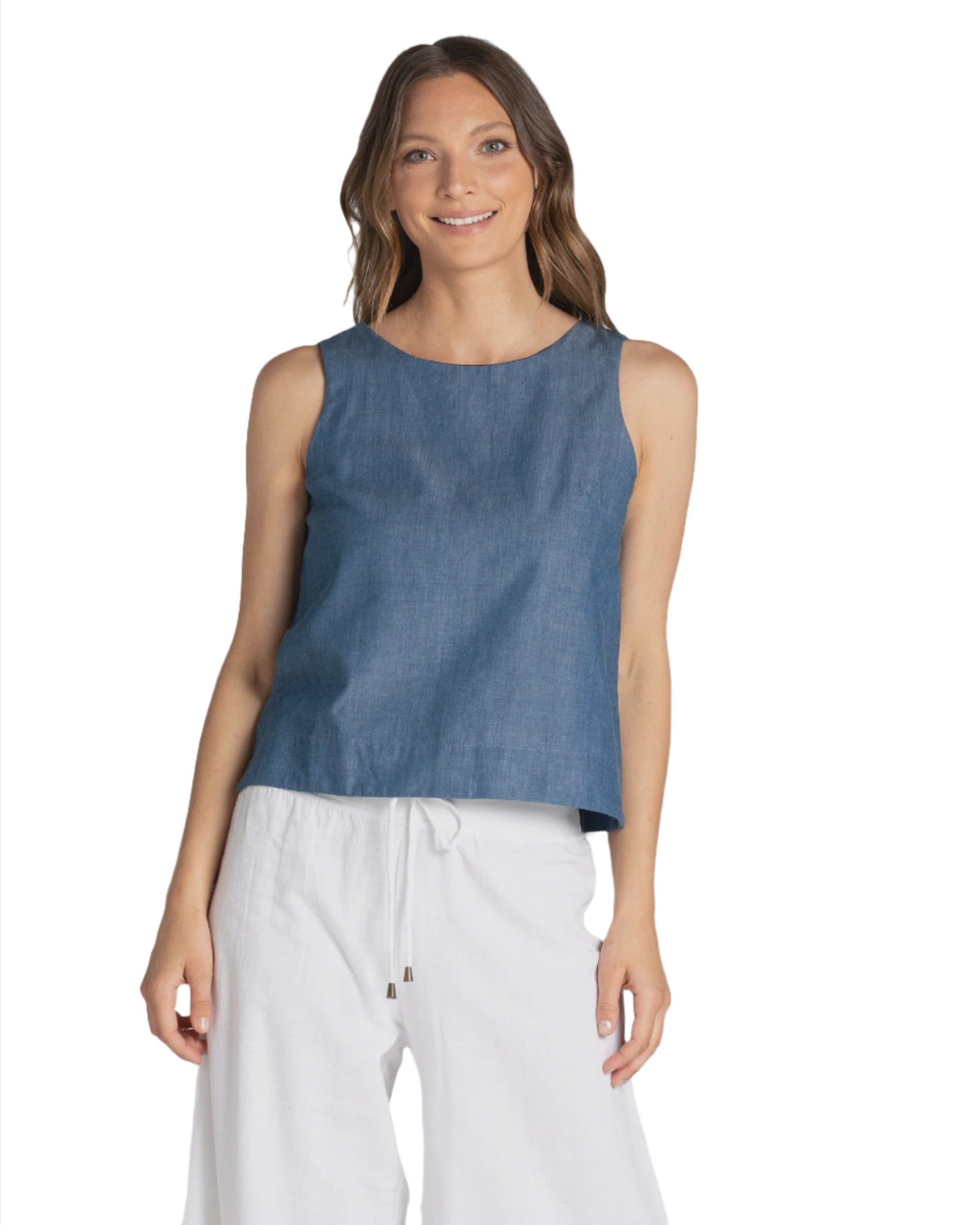 Hara Top Chambray Tops Boom Shankar 6