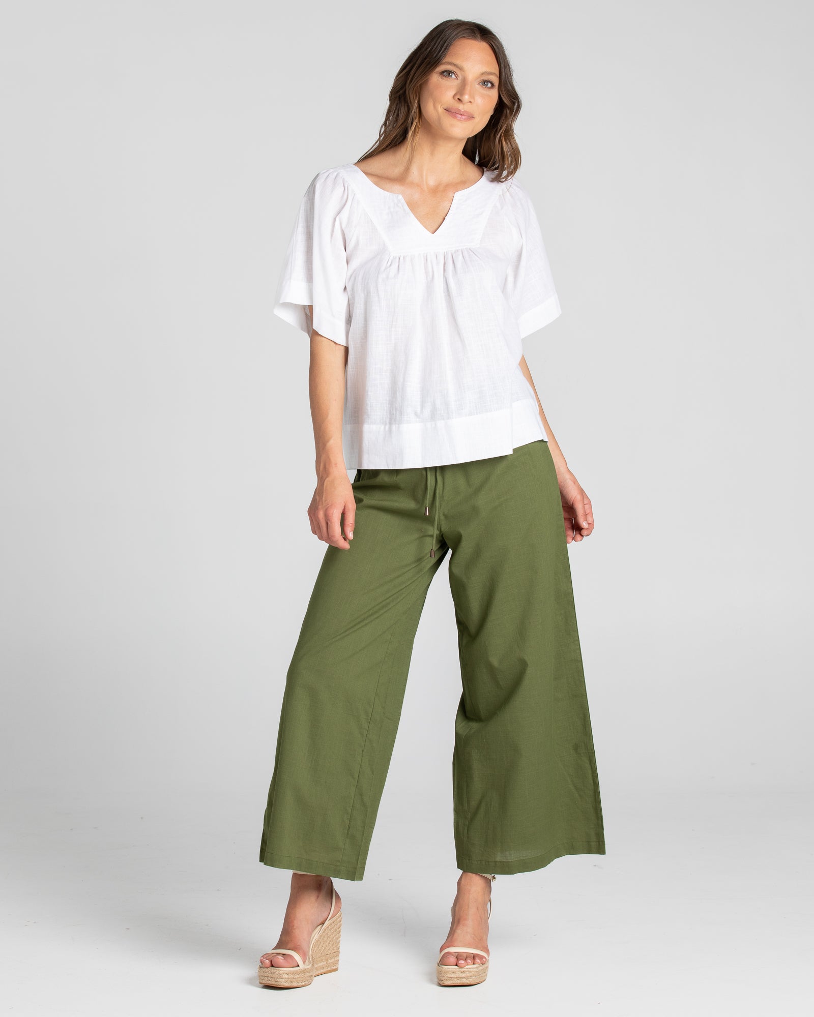 Ria Pant Basic Khaki Bottoms Boom Shankar