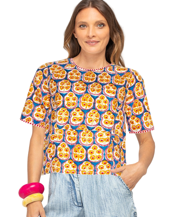 Guru Top Emilia Blue Tops Boom Shankar XS(6-8)