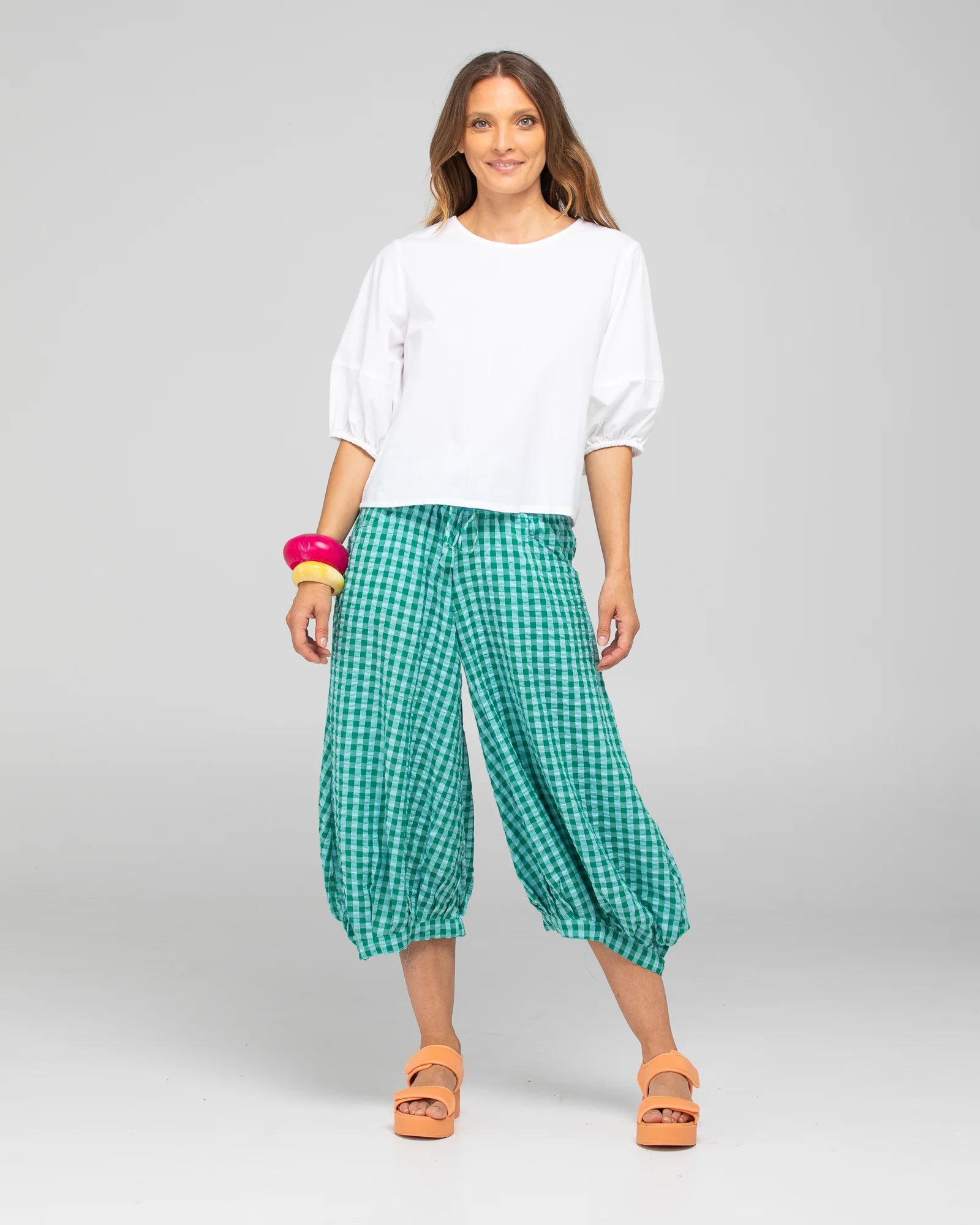 Guru Pant Green Bottoms Boom Shankar