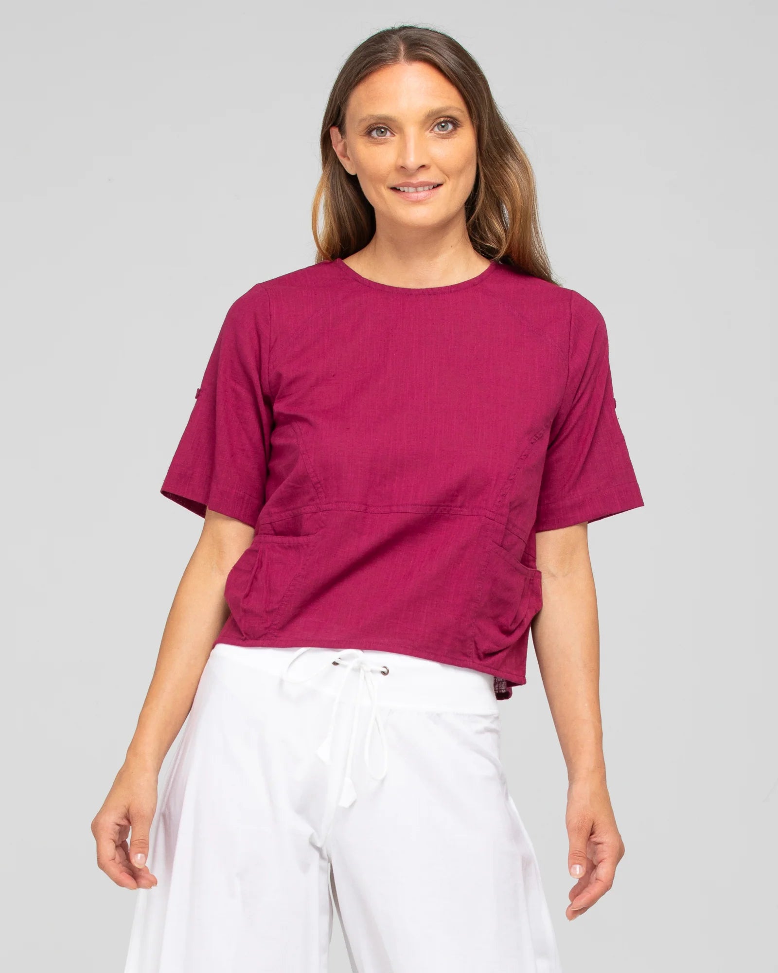 Guru Top Basic Magenta Tops Boom Shankar