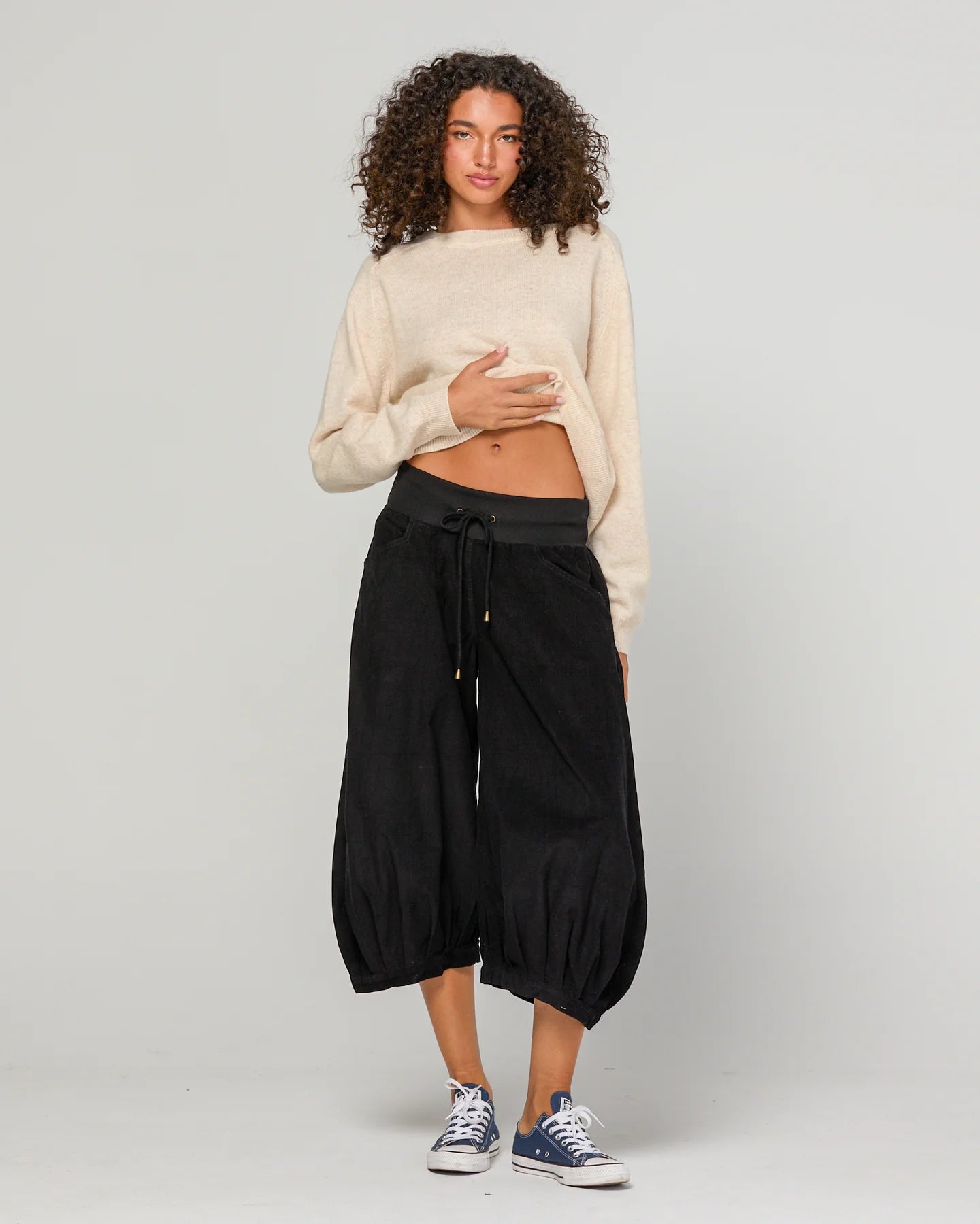 Cord Guru Pant Black Bottoms Boom Shankar