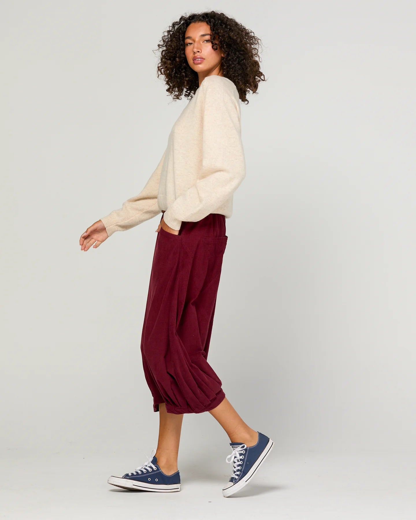Cord Guru Pant Merlot Bottoms Boom Shankar