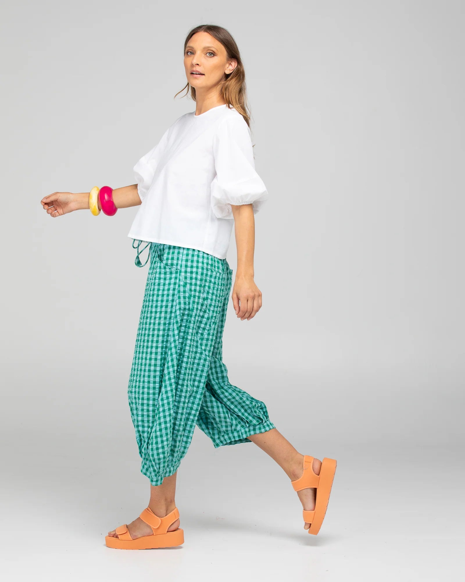 Guru Pant Green Bottoms Boom Shankar