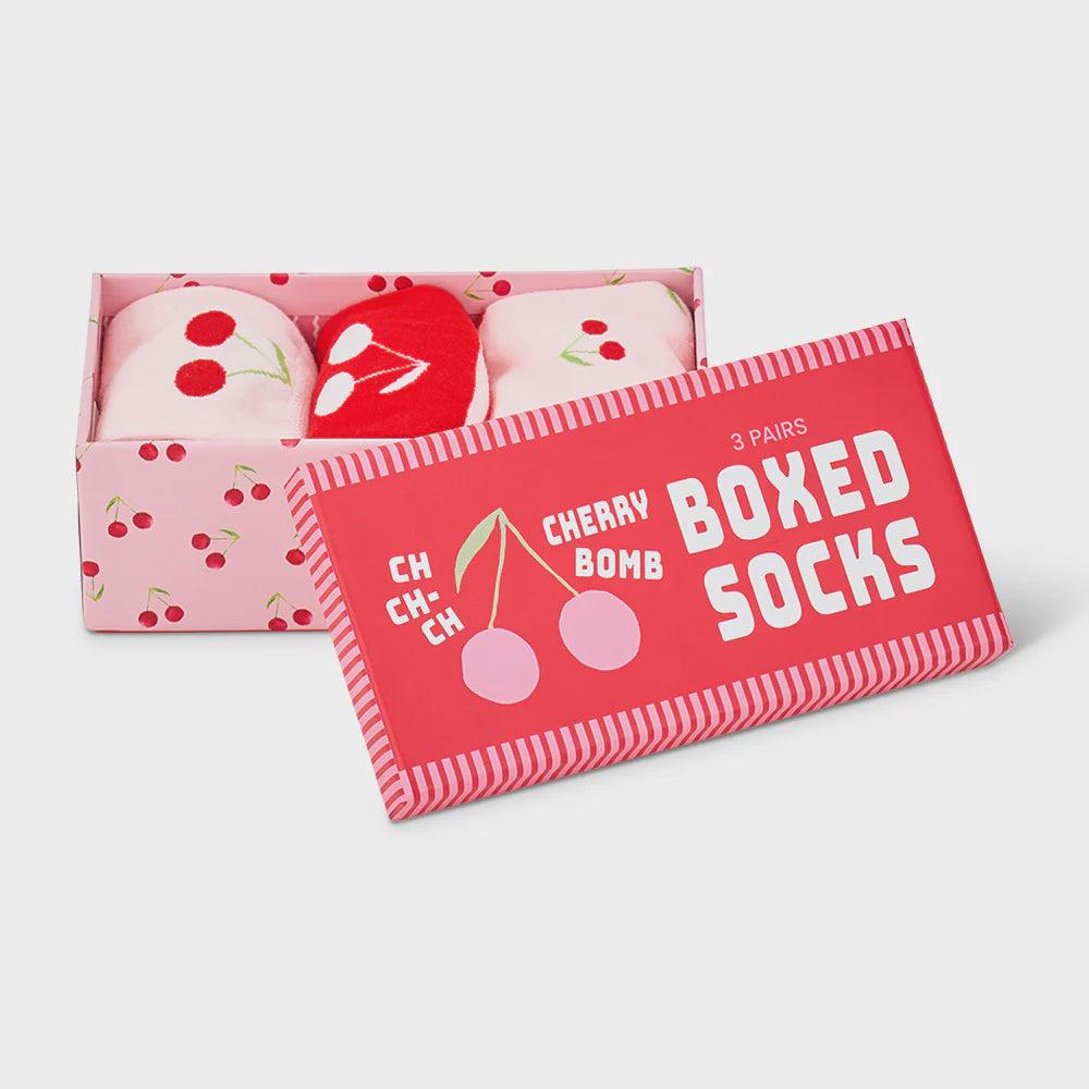 Boxed Socks Cherry Bomb Socks Annabel Trends