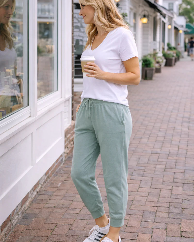 Portsea Pants 7/8 Sage Bottoms Jovie The Label