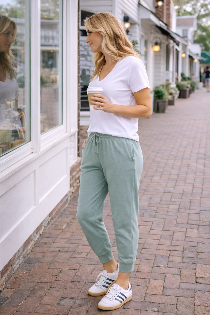 Portsea Pants 7/8 Sage Bottoms Jovie The Label