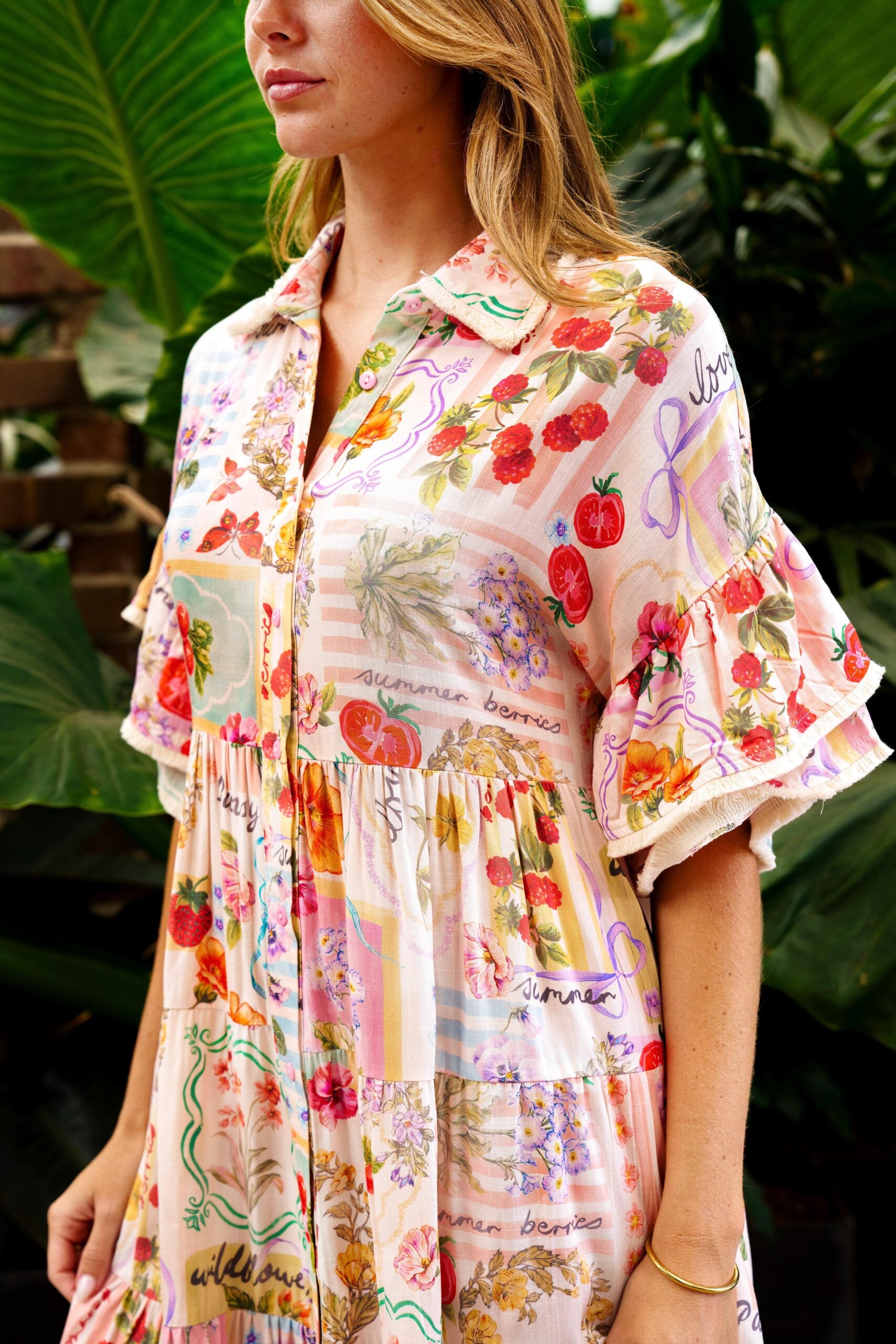 Ana Dress Multi Print Dresses Boho