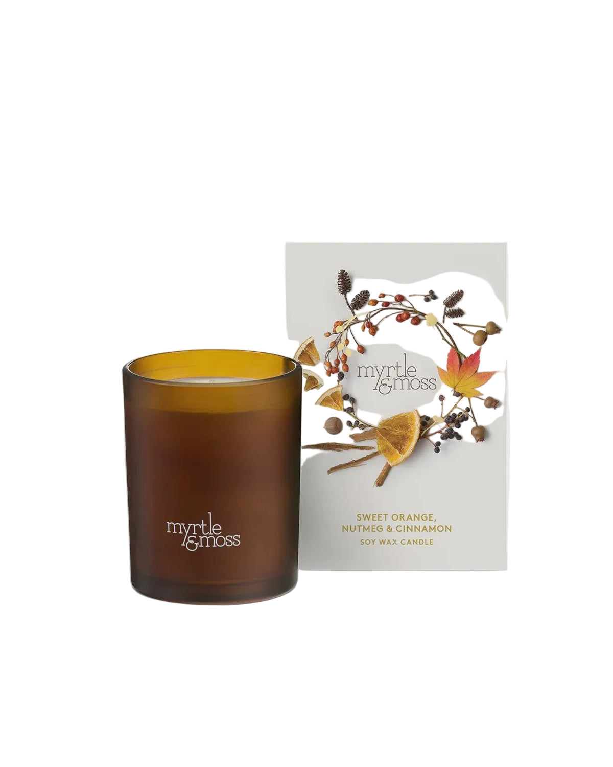 Christmas Candles Sweet Orange, Nutmeg & Cinnamon Gifts and Accessories Myrtle & Moss