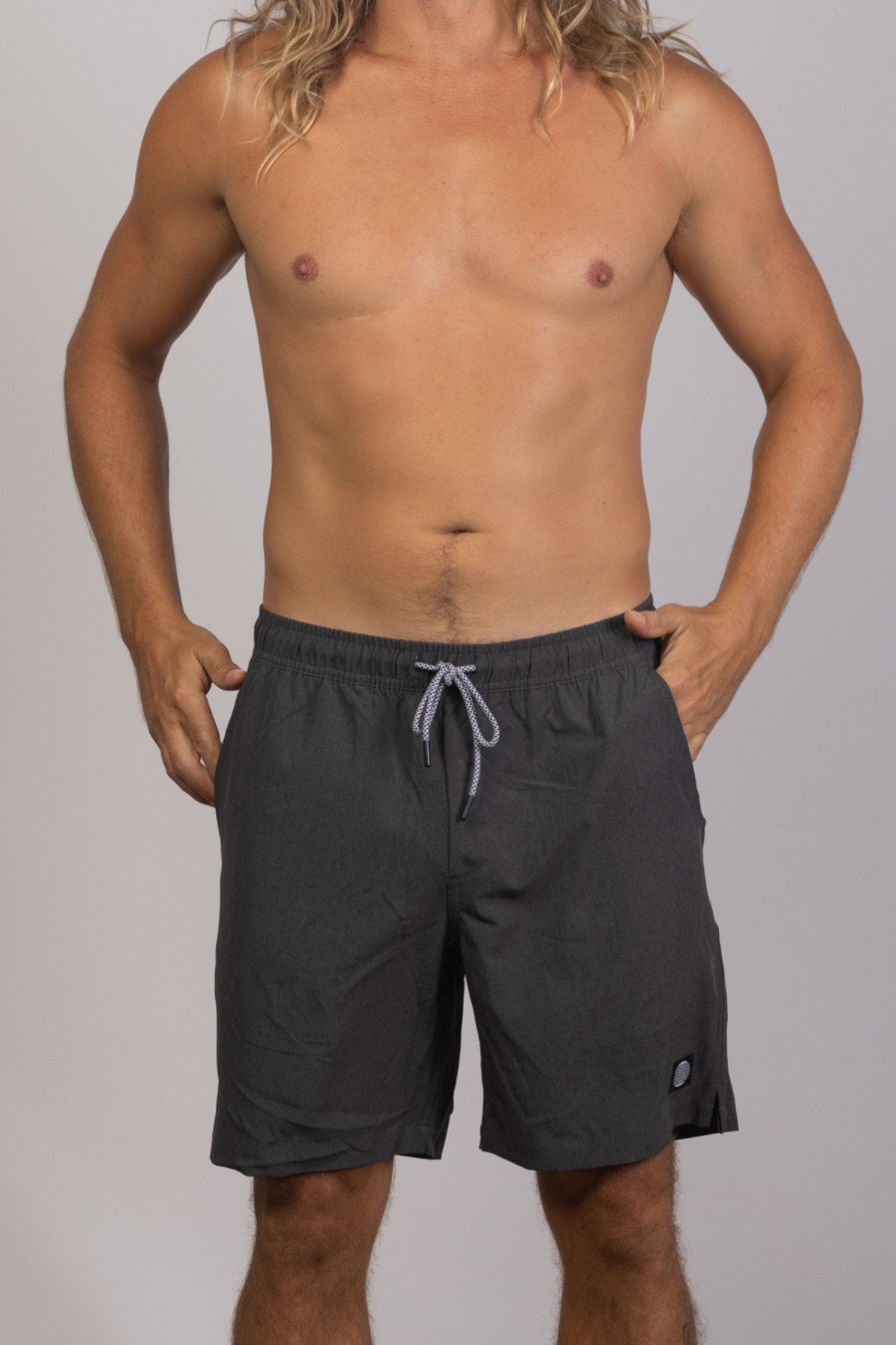Charcoal Boardies Mens Shorts Mens Bottoms Skumi S(30-32)