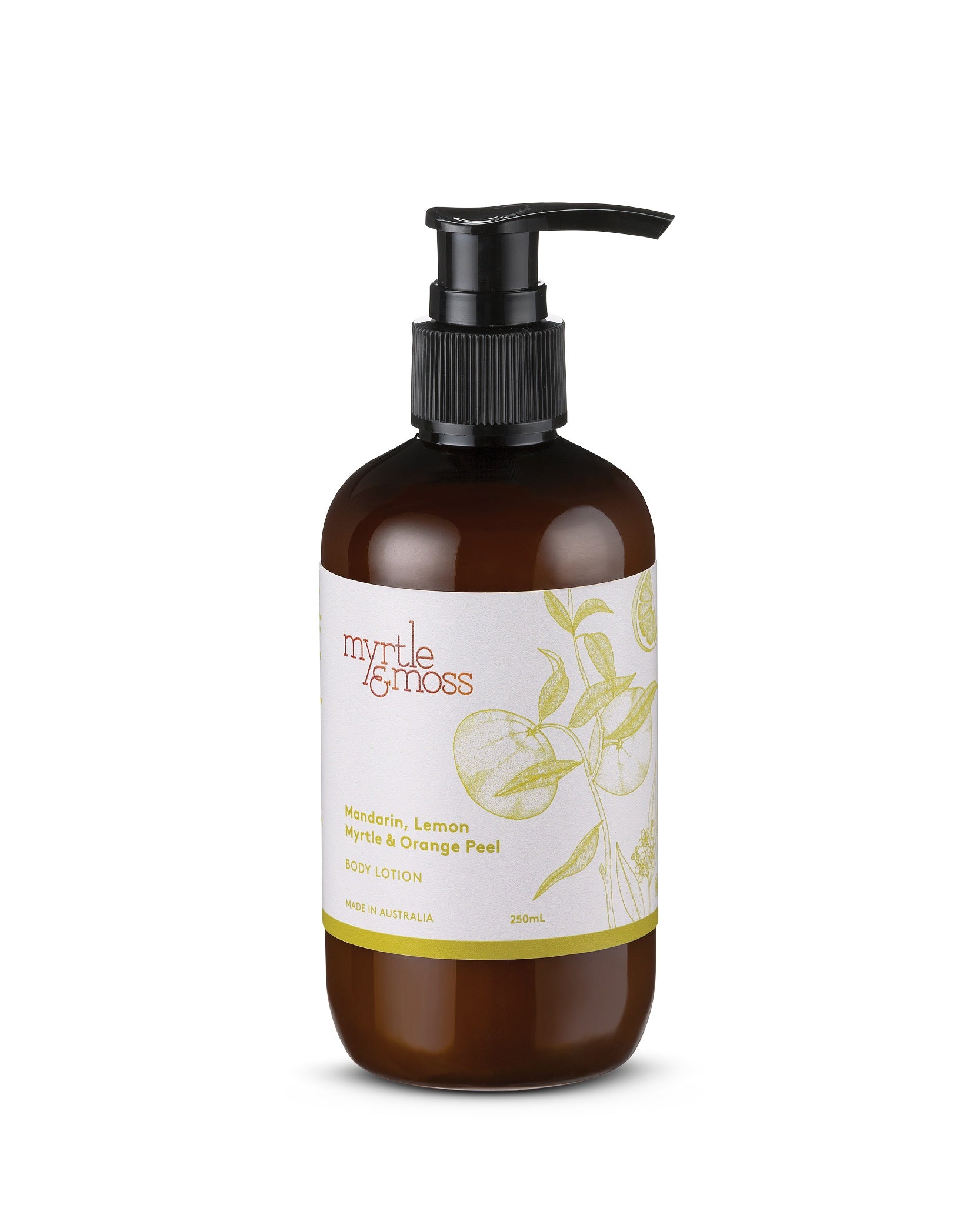 Body Lotion 250ml Mandarin, Lemon Myrtle And Orange Peel Body Myrtle & Moss