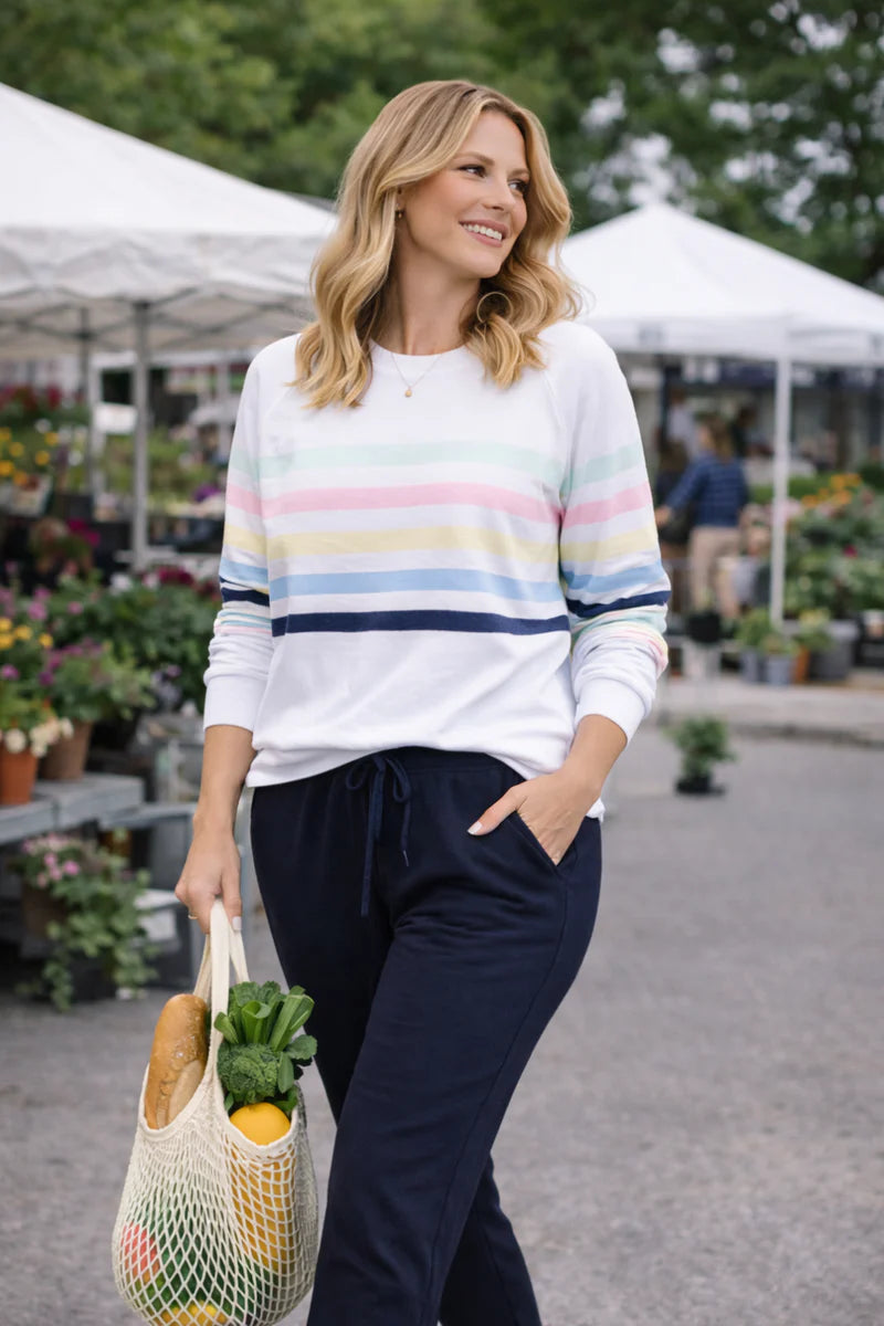 Sorrento Pants Navy Blue Bottoms Jovie The Label