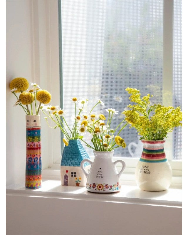Cottage Bud Vase Dark Turq Cottage Gifts and Accessories Natural Life