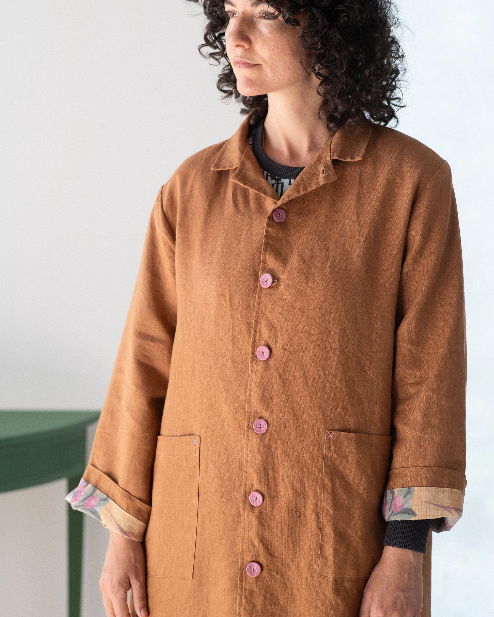 Jenna Jacket Tan Linen Jackets Lazybones