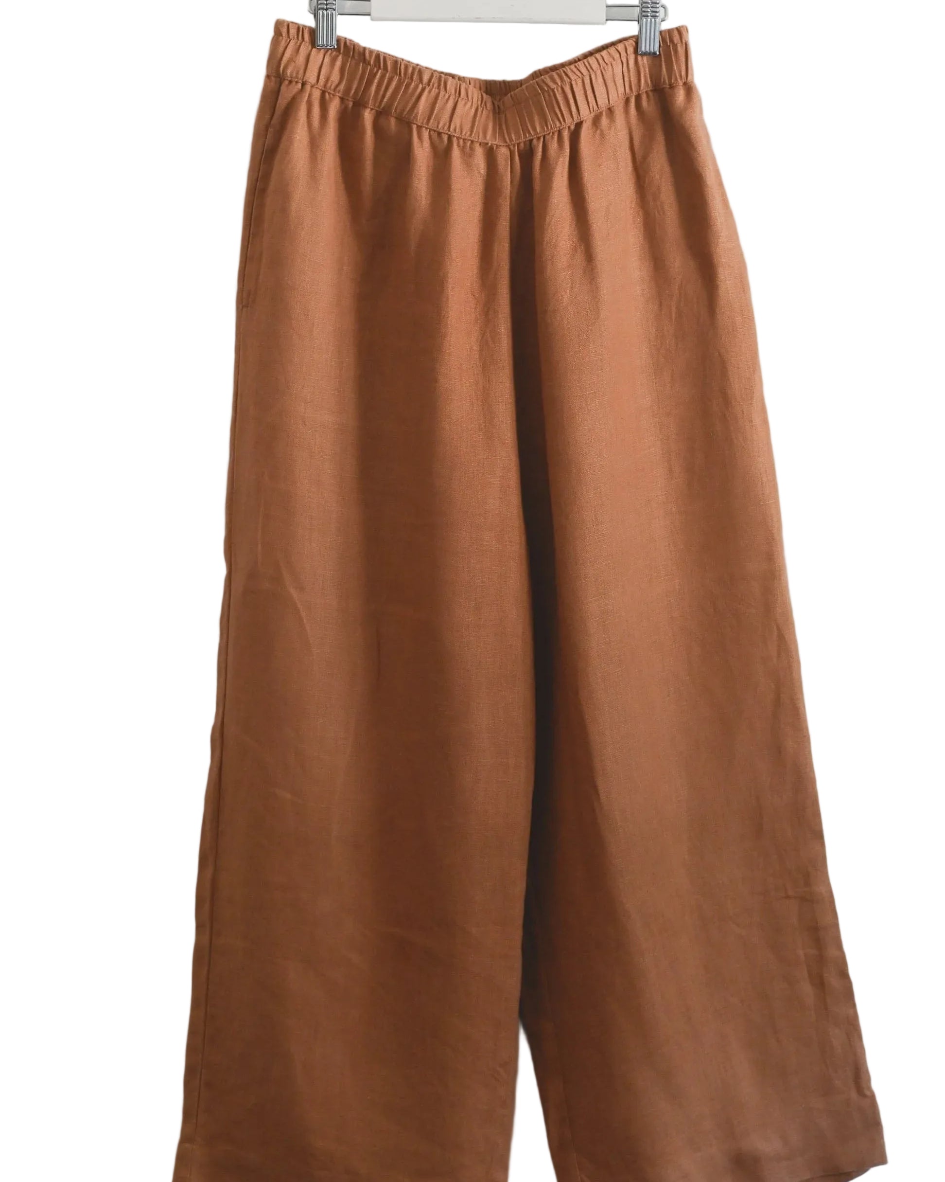 Tessa Pant Tan Linen Bottoms Lazybones XS(8)